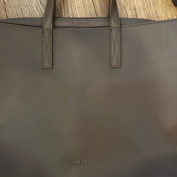 Calpak Brown Leather Bag - Picture 2 of 4